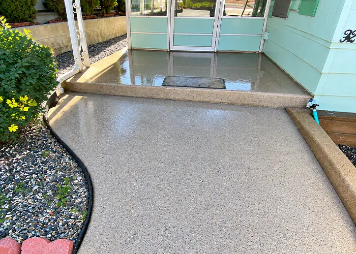 Porch entry after