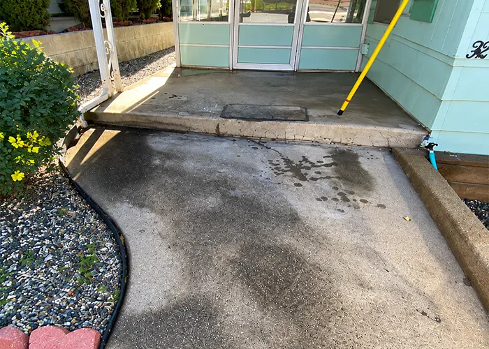 Porch entry before